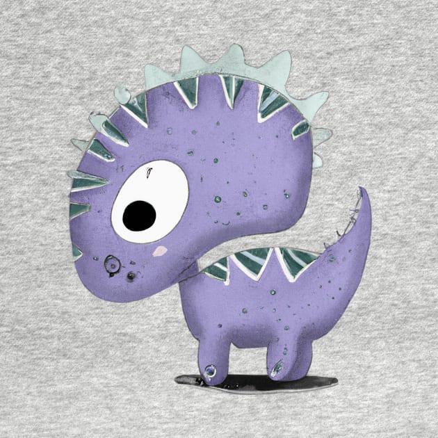 Cute Dinosaur Drawing by Play Zoo